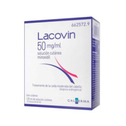 Lacovin 50 mg/ml solucion cutanea 2 frasco 60 ml